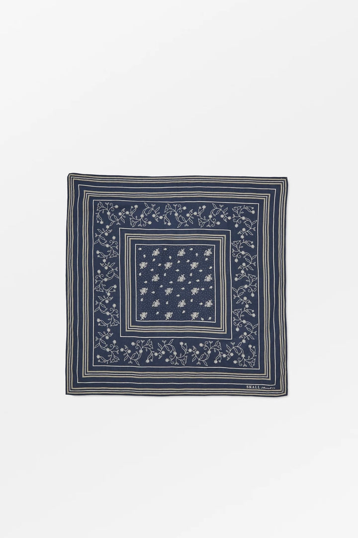 Skall Studio - Classic Scarf Navy Beige Cream