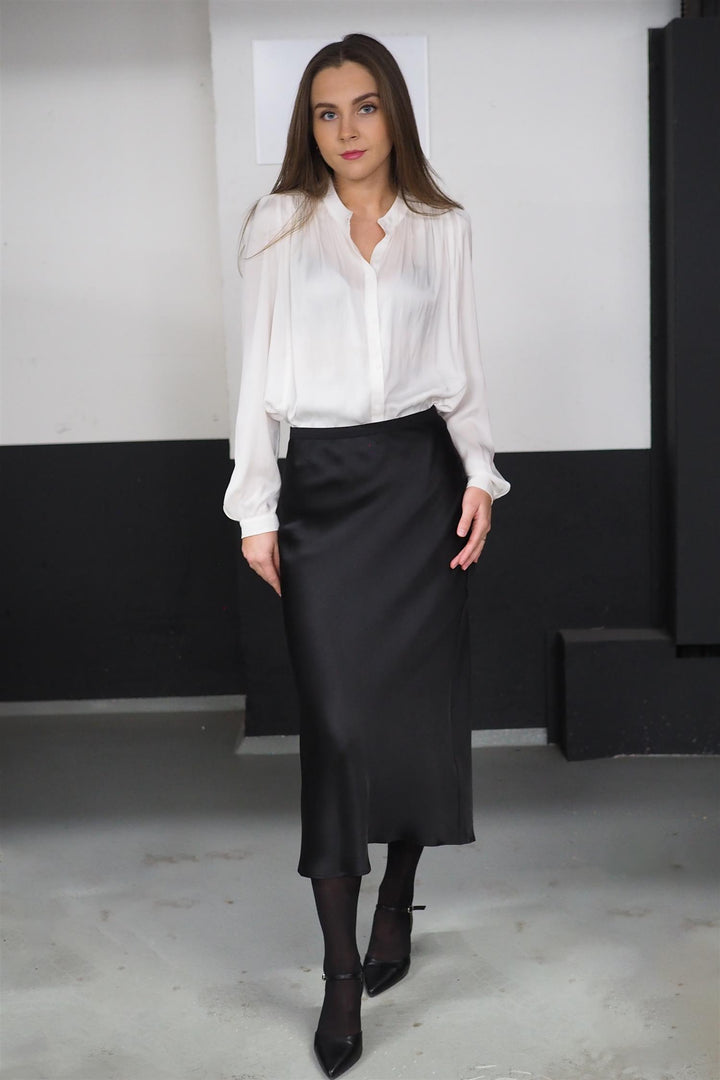 Anine Bing Bar Silk Skirt