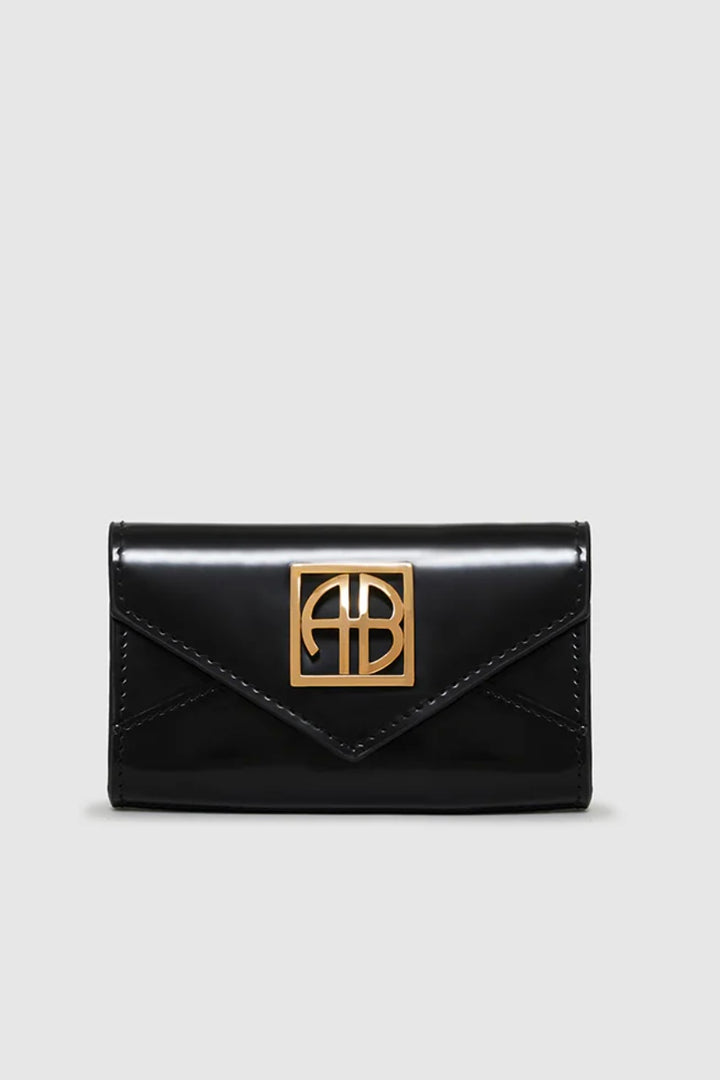 Anine Bing - Elly Wallet high shine black