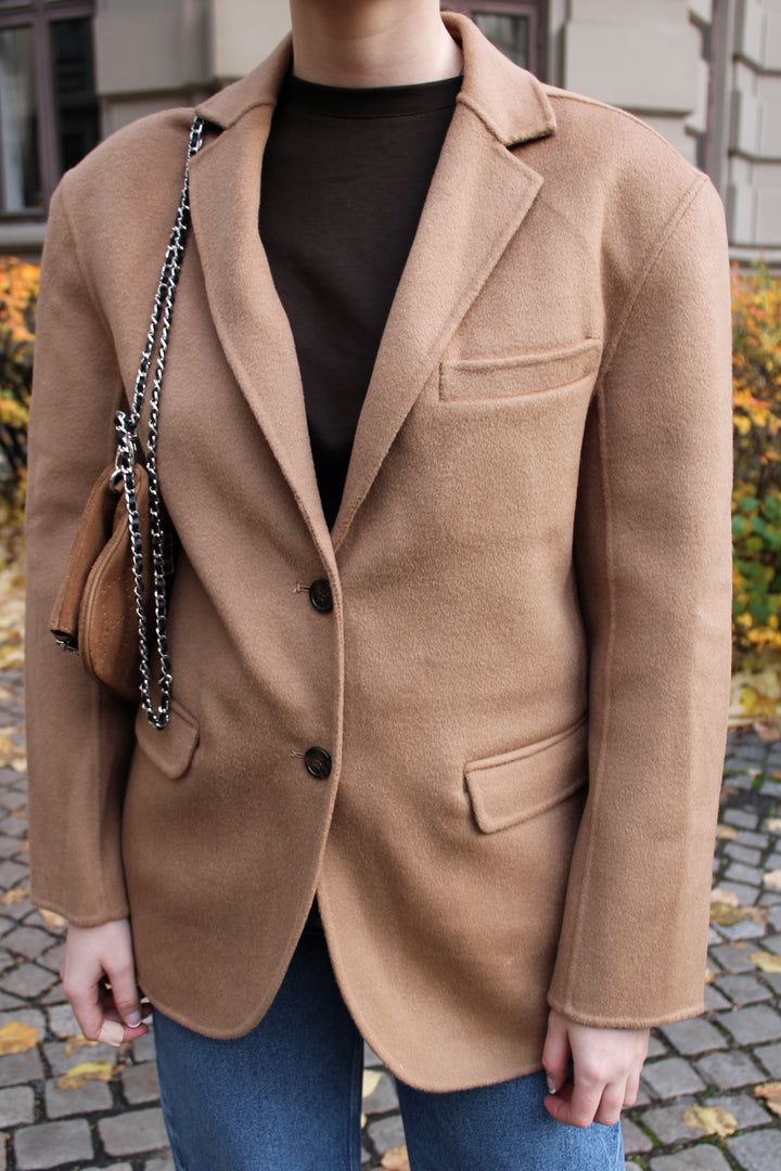 Anine Bing Quinn Blazer in Camel