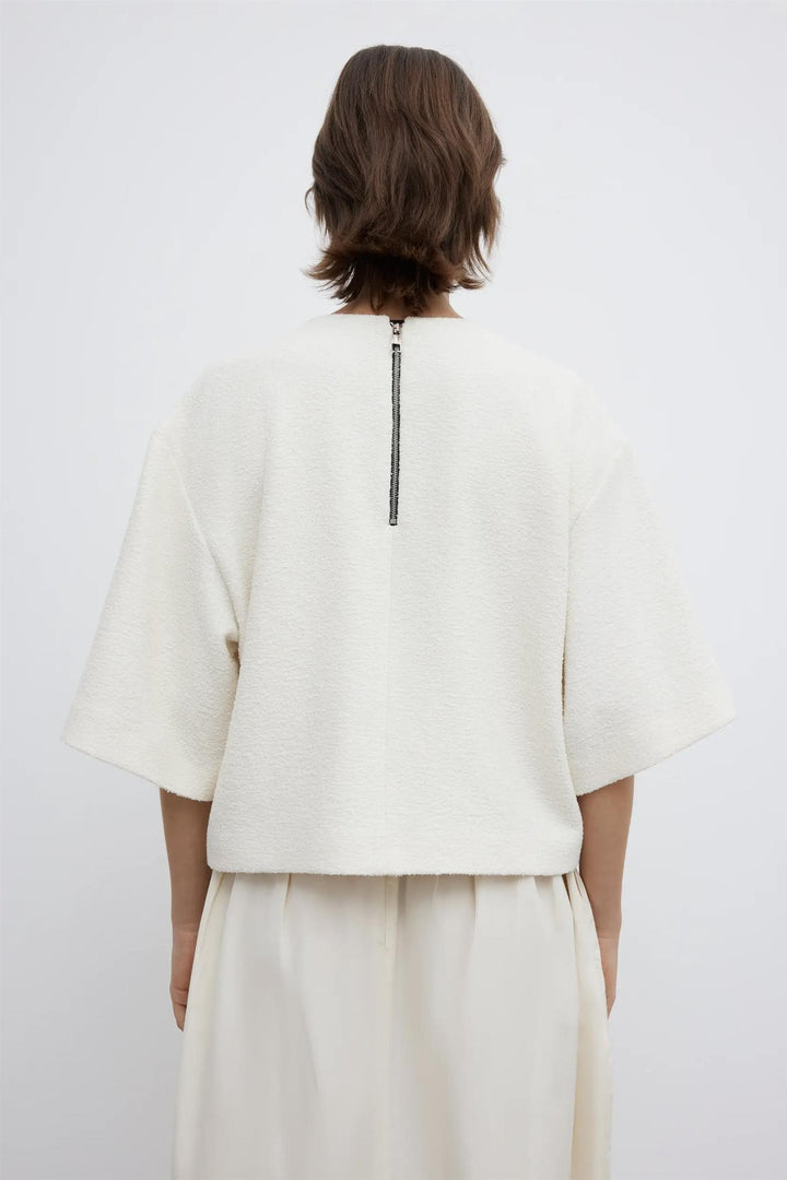 Dagmar - Woven Bouclé t-shirt