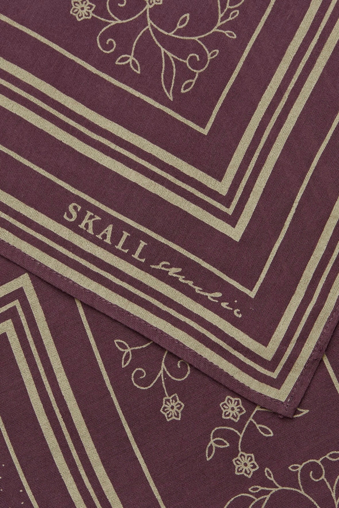 Skall - Classic Scarf violet/oatmeal