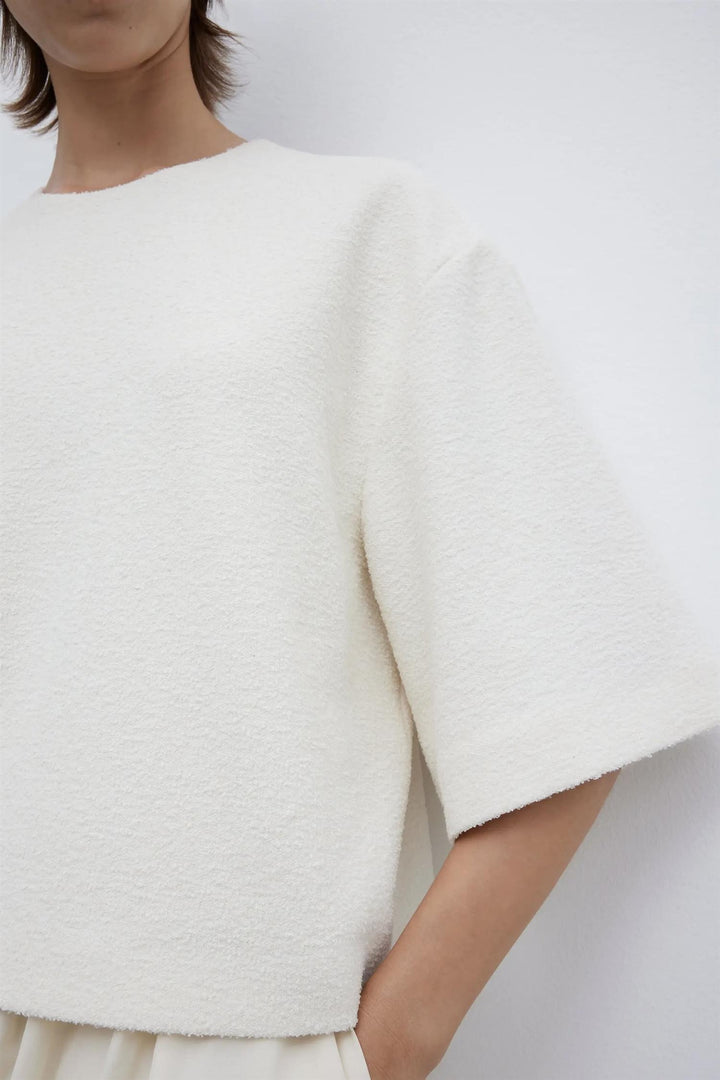 Dagmar - Woven Bouclé t-shirt