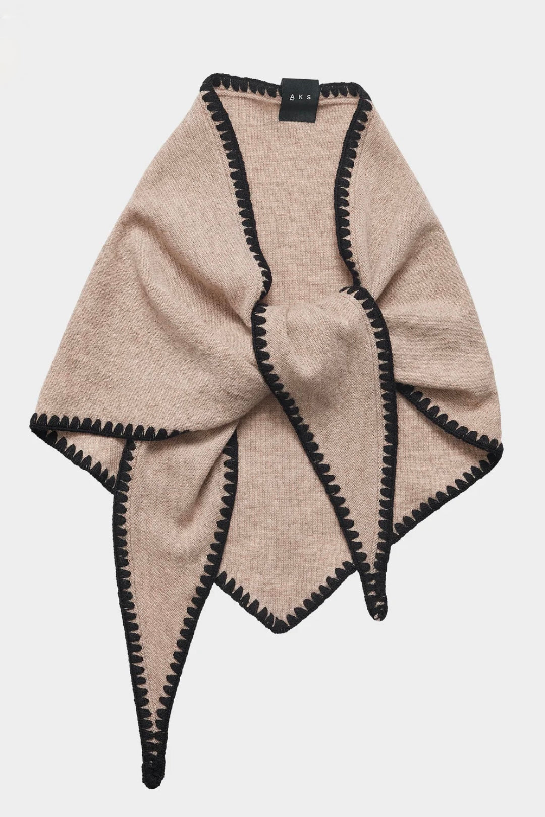 Christian AKS - Mina Stitched Merino Scarf - Desert