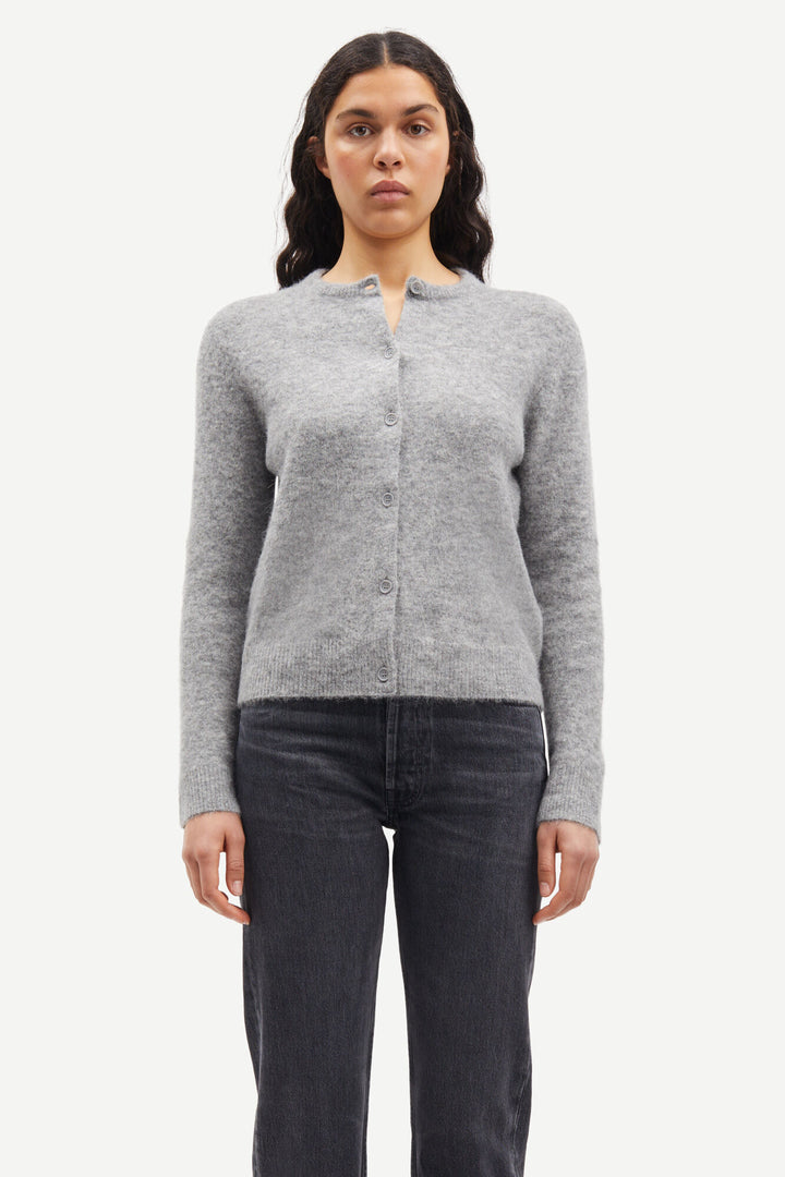 Samsøe Samsøe - Nor Short Cardigan Grey Mel