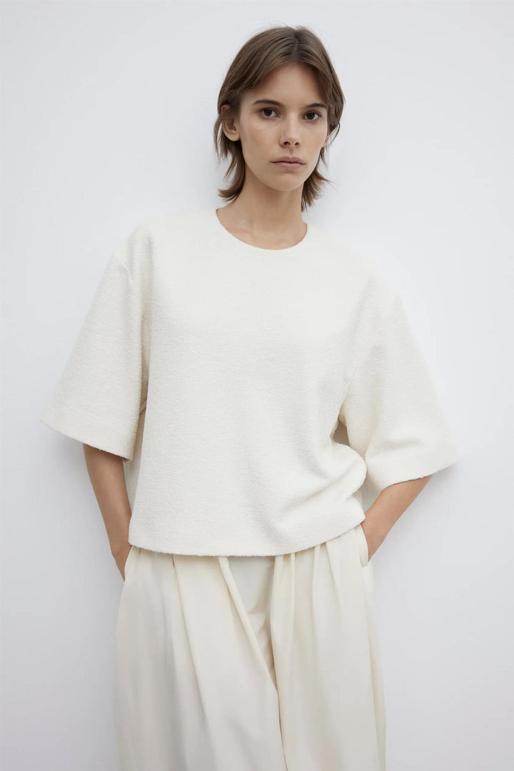 Dagmar - Woven Bouclé t-shirt