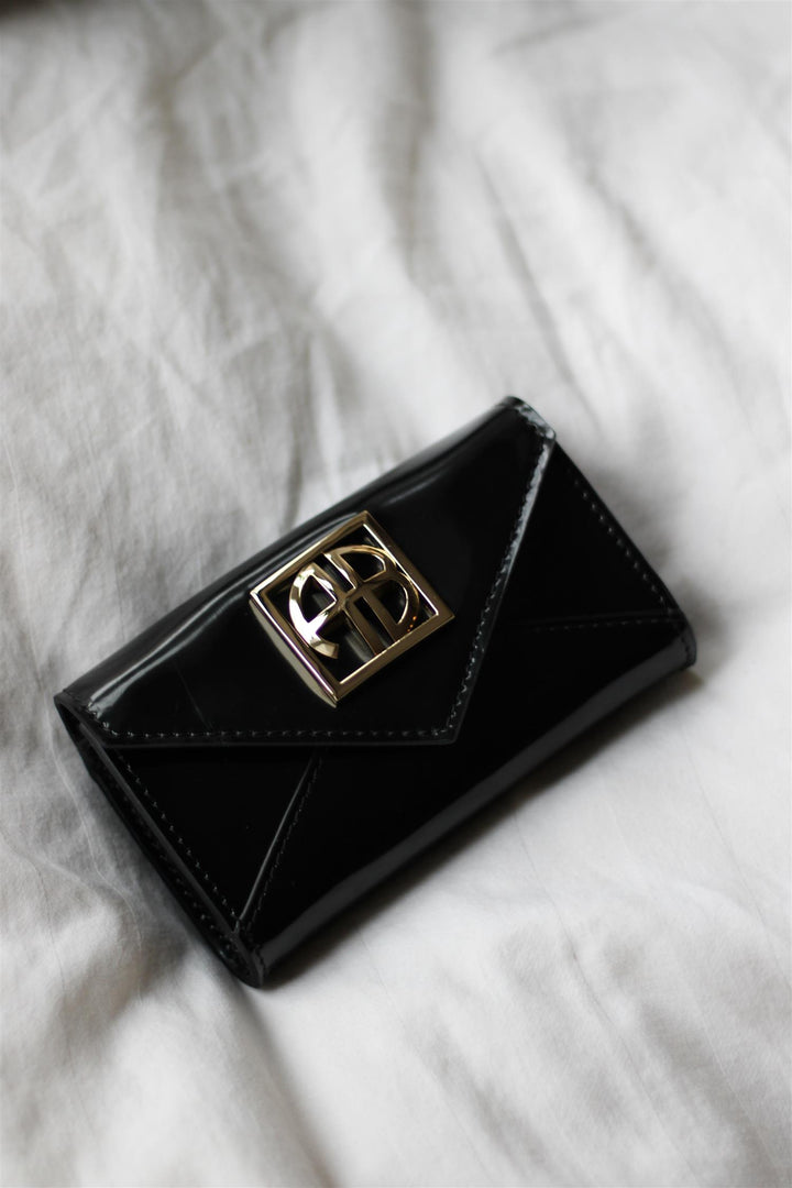 Anine Bing - Elly Wallet high shine black