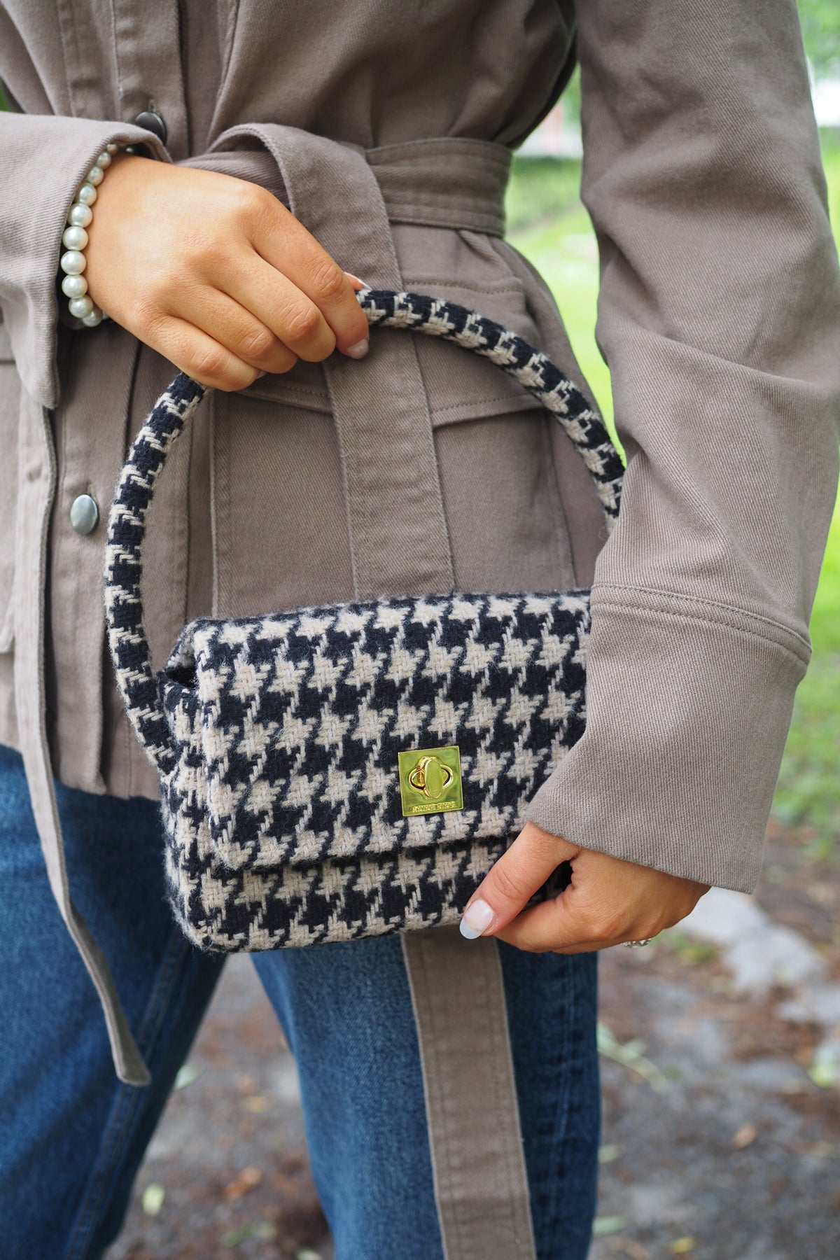 ANINE BING Nico Bag in Houndstooth … curated on LTK